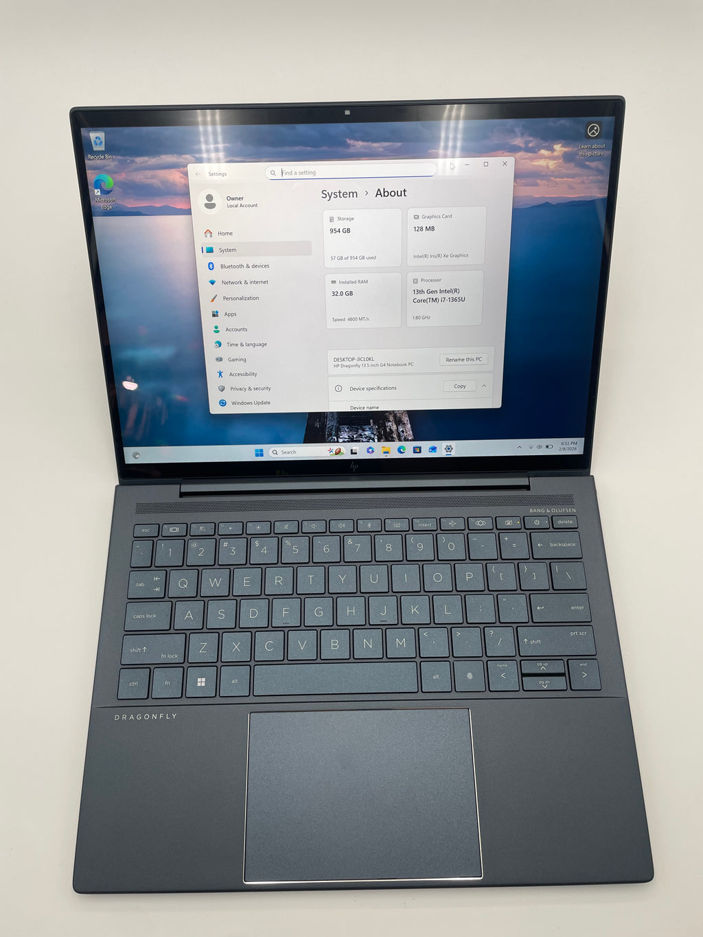 2023 HP Dragonfly 13.5" (i7 1365U, 1 TB SSD) - B Grade (Minimal Wear)
