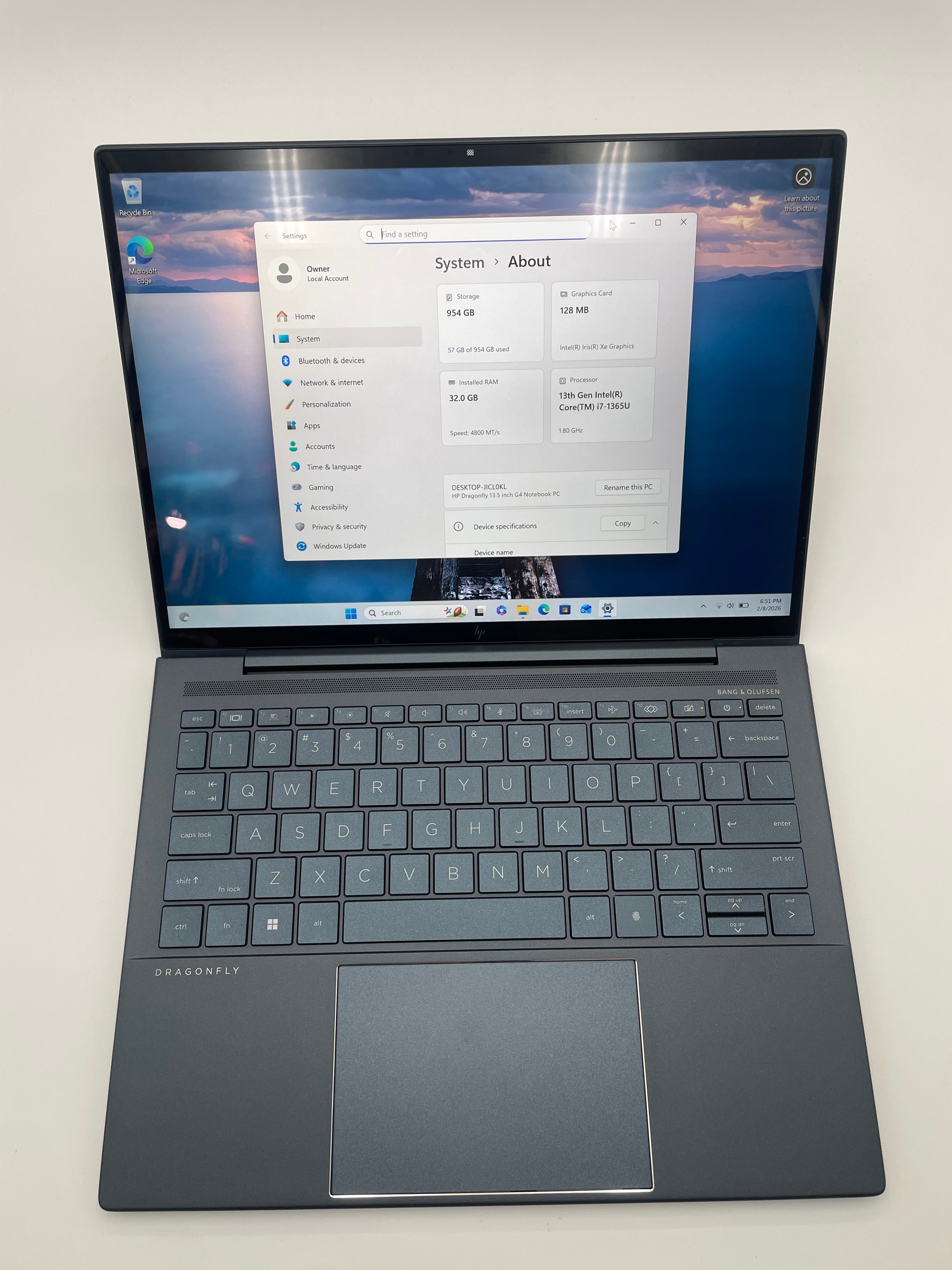 2023 HP Dragonfly 13.5" (i7 1365U, 1 TB SSD) - B Grade (Minimal Wear)
