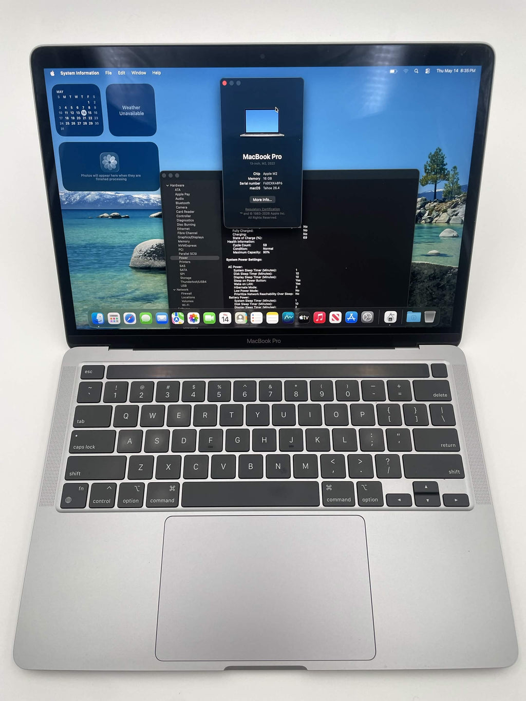 2002 Apple MacBook Pro 13" (M2, 512 GB SSD) - B Grade (Minimal KB wear)